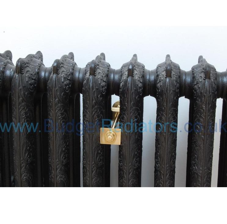 Cast Iron Radiator Luxury Wall Stay - Brass